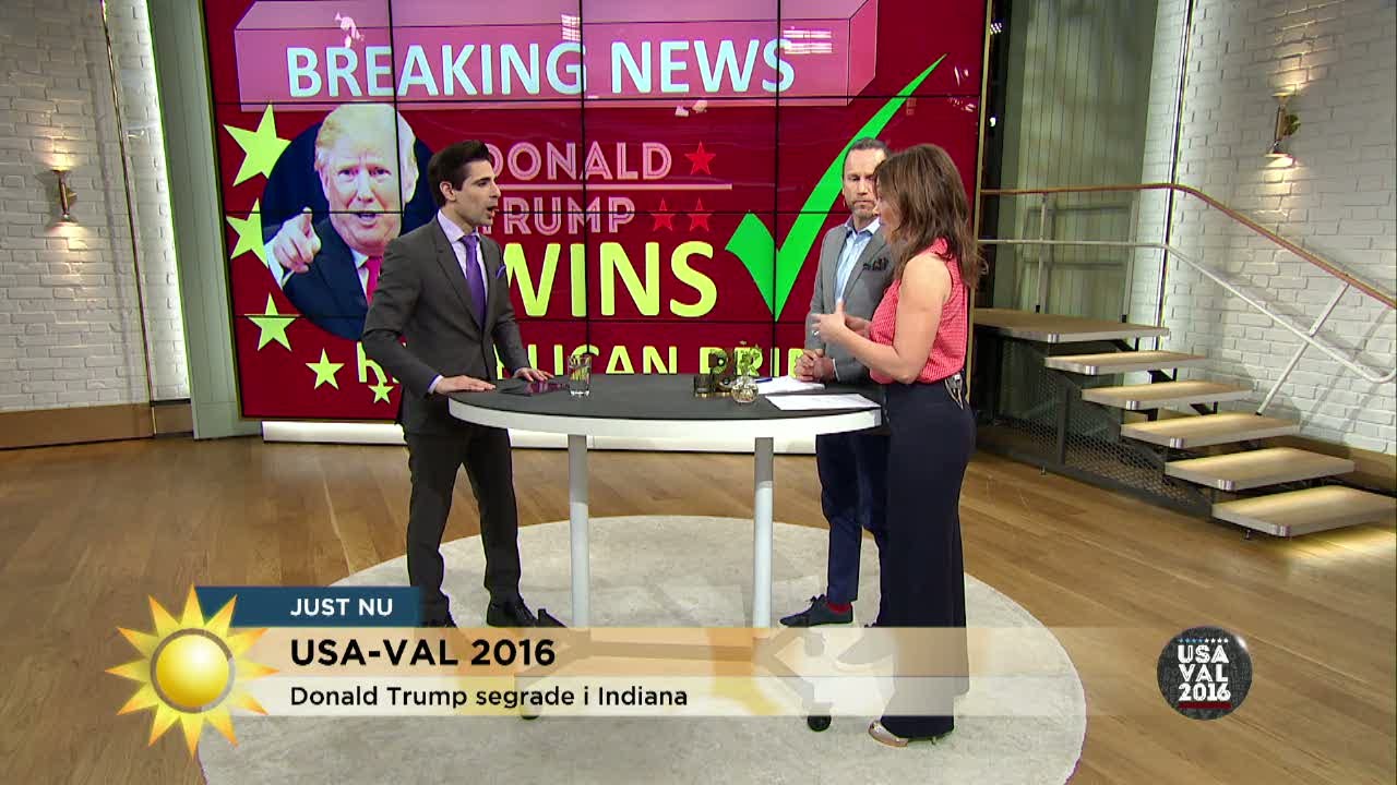 Ted Cruz hoppade av i natt - Trump närmare vita huset - Nyhetsmorgon (TV4)