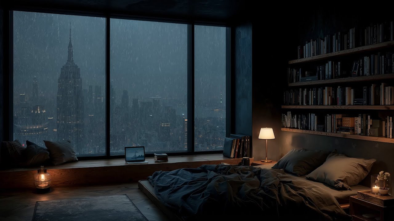 Healing Sounds of Soft Rain Sound for Sleeping in Bedroom 🌧 Deep Sleep and Relaxation, Meditation