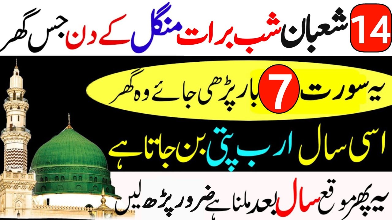 14 Shaban Shab e Barat Surah Fatiha Ka Powerful Wazifa | Urdu Islami Series | Shab e Barat Ka Wazifa