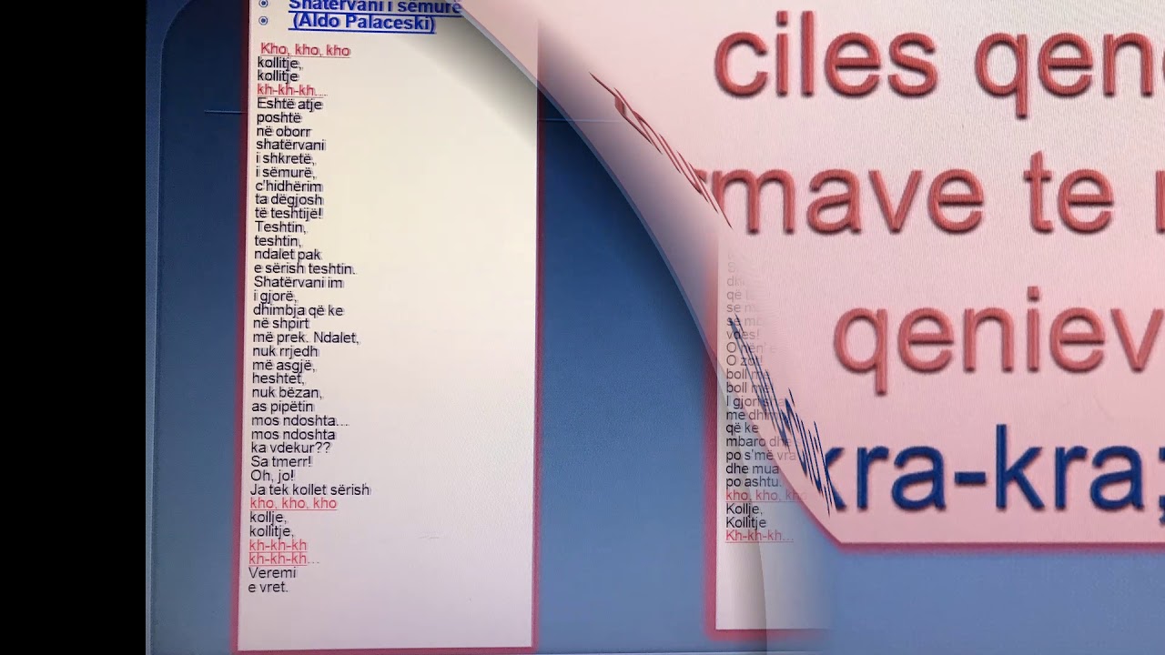Muzikaliteti i poezise KLASA VIII Rudina Mali