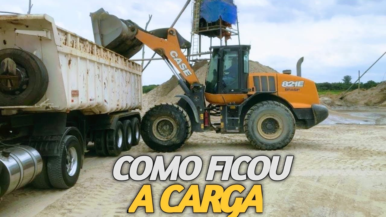 Veja! A PÁ CARREGADEIRA FAZENDO CARREGAMENTO DE AREIA ​⁠@nicolaucacambeiro113