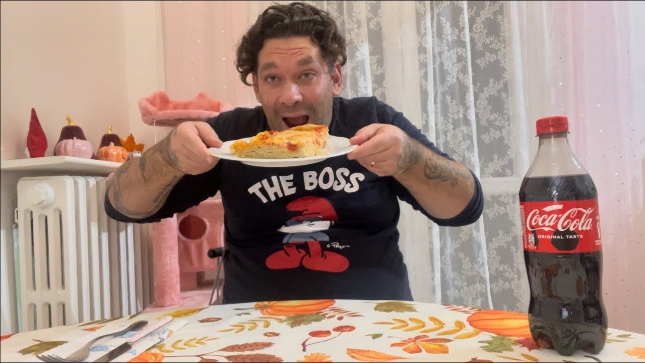 EATING SHOW MUKBANG ITA CON PIZZA FATTA DA MIA MOGLIE!!!!