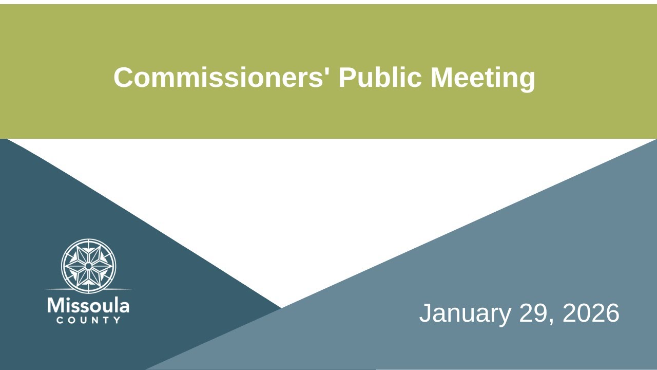Commissioners' Public Meeting January 29, 2026