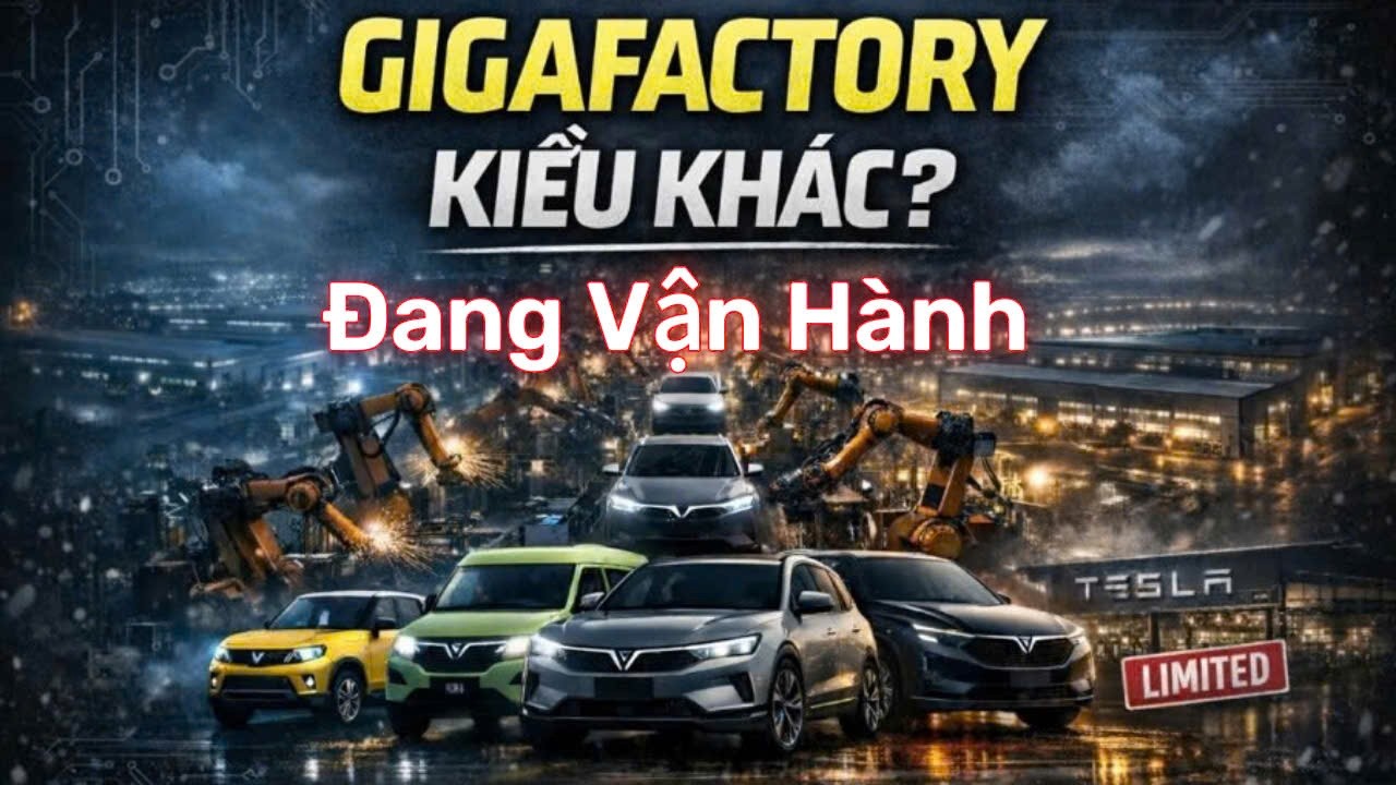 Cùng là Gigafactory, nhưng luật chơi này không giống Tesla, #vinfast #otodien #vf3 #vf5 #limogreen