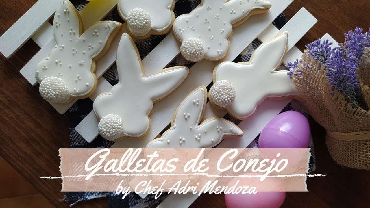 Galletas Decoradas de Conejo - Pascua