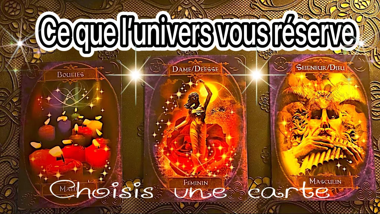 ✨CE QUE L’UNIVERS VOUS RÉSERVE✨tirage à choix intemporel #tarot #oracle #cartomancie 