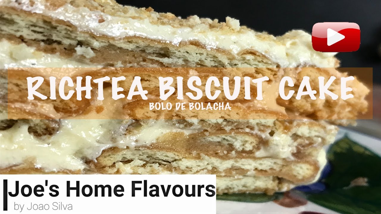RICH TEA BISCUIT NO BAKE CAKE | BOLO DE BOLACHA