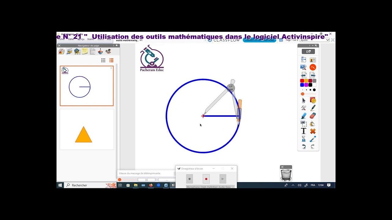 Capsule N°21 Les outils mathèmatique dans le logiciel Activinspire