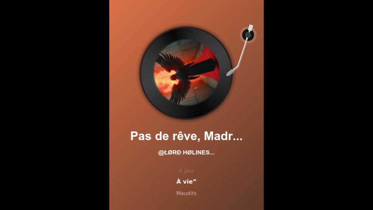 LORD HOLINESS : PAS DE RÊVE, MADRÉ