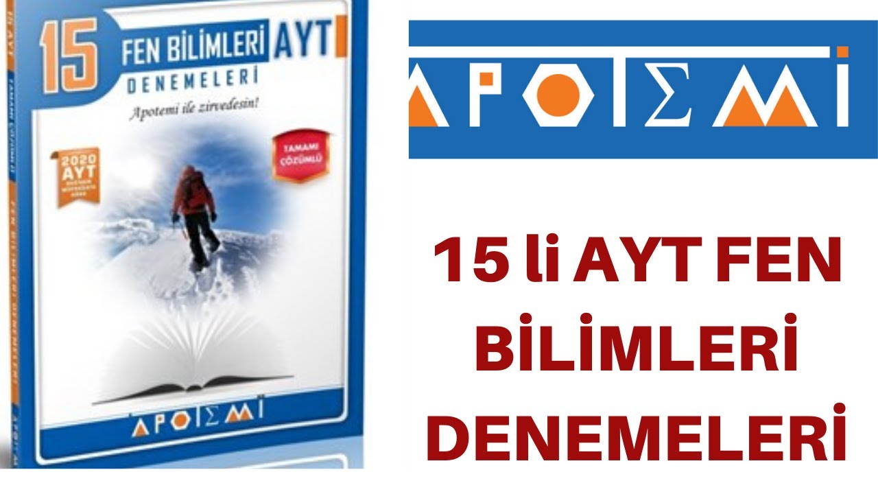 APOTEMİ AYT FEN BİLİMLERİ DENEMELERİ #apotemi #apotemiaytfen #aytfendeneme