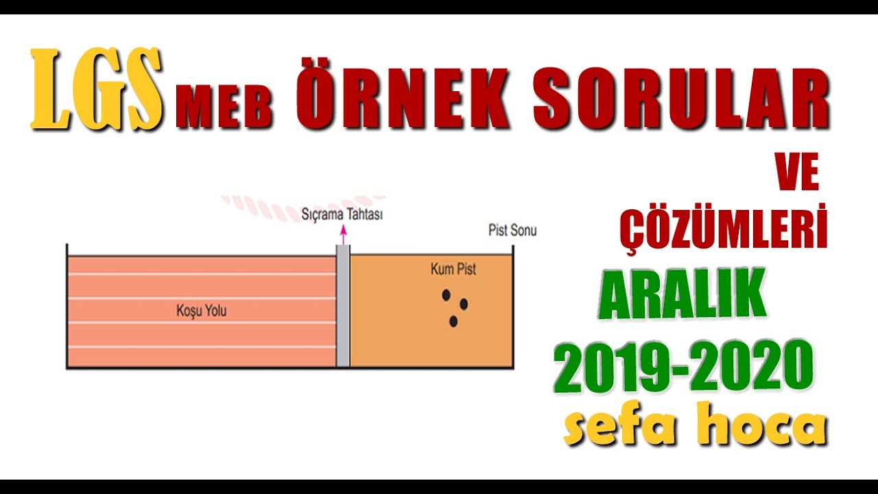 2019-2020 MEB ARALIK AYI LGS ÖRNEK SORULAR
