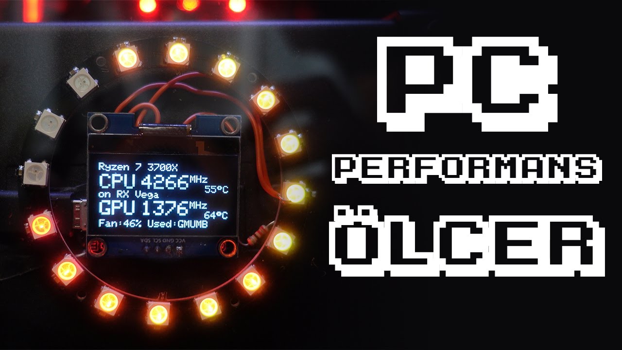 Oyuncular i&ccedil;in Arduino'yla PC Performans &Ouml;l&ccedil;&uuml;m&uuml; (Gnat-Stats)
