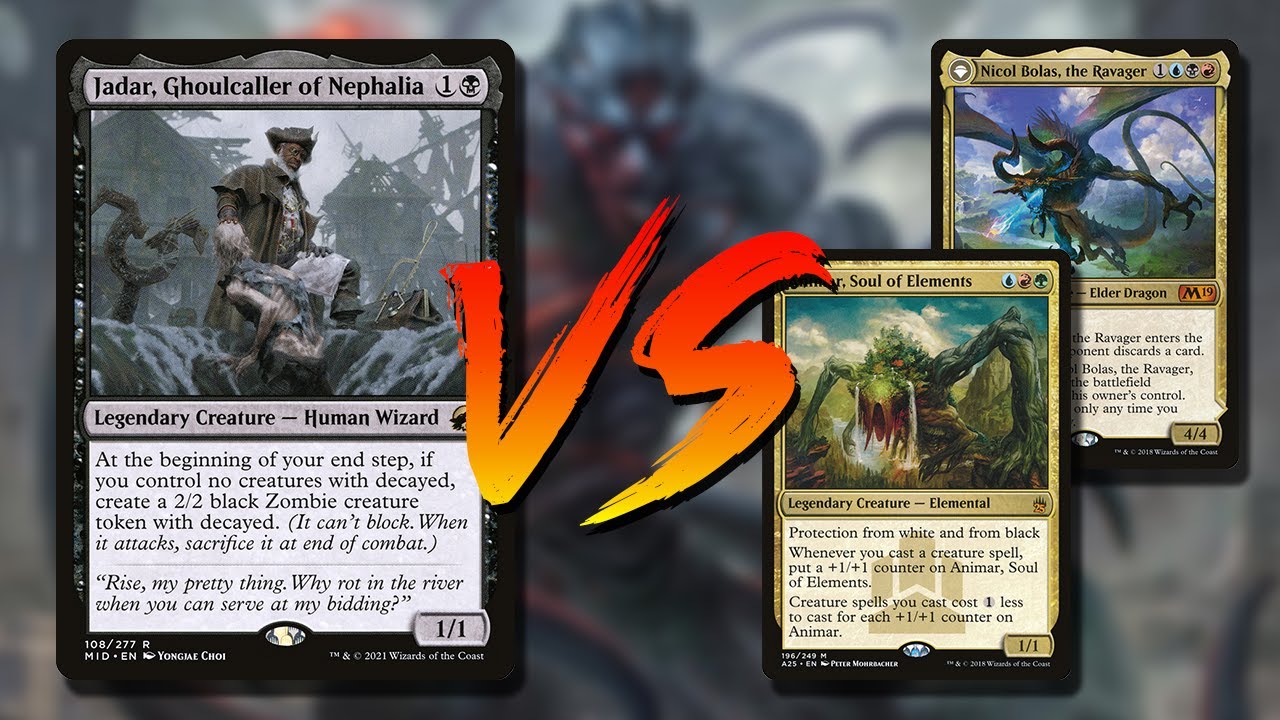 1v1 Commander Jadar vs Nicol Bolas and Animar