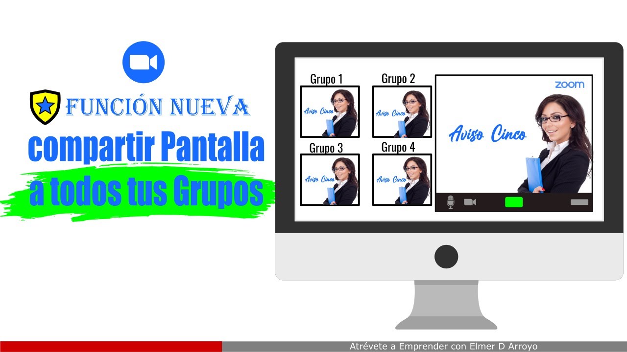 🖥️ Como compartir Pantalla a todos tus Grupos en Zoom