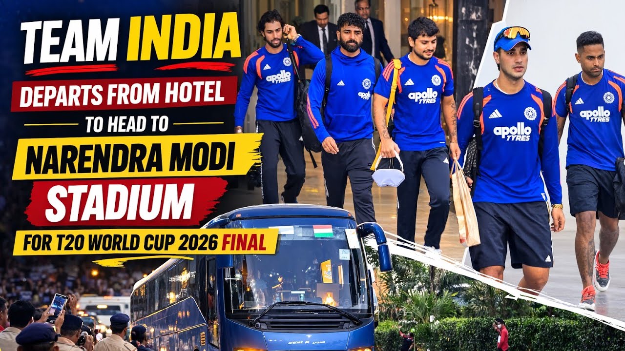 Team India Departs for Stadium as Players Boarde Bus in Ahmedabad | Suryakumar Yadav | IND vs NZ 