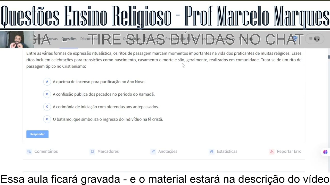 40 QUESTÕES ENSINO RELIGIOSO PARTE 1