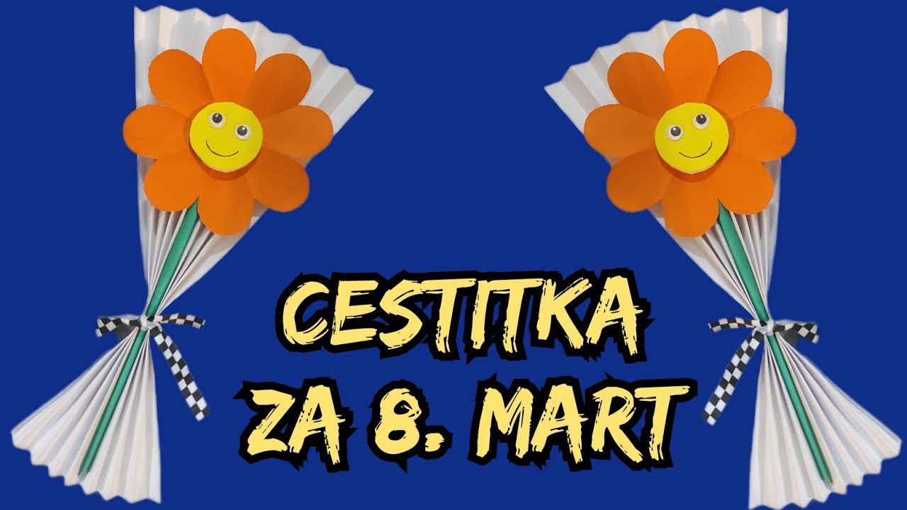 CESTITKA ZA 8 MART - KAKO NAPRAVITI CESTITKU ZA 8 MART #tutorial