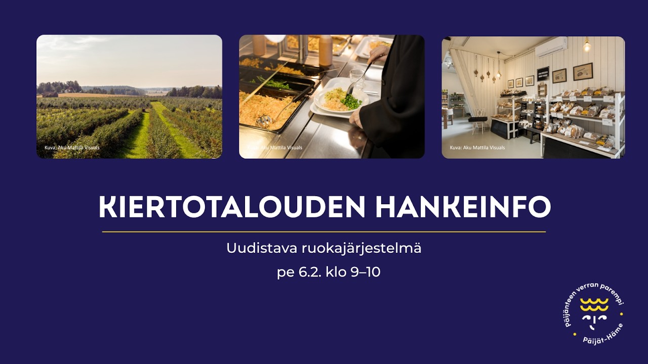 Kiertotalouden hankeinfo: Uudistava ruokajärjestelmä