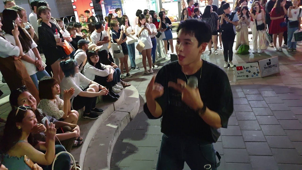 《BlockB_HER》20190701_203353#LeoKang(강레오)&#YooONE(유원) 블락비#헐, 홍대버스킹 #SnowHorse