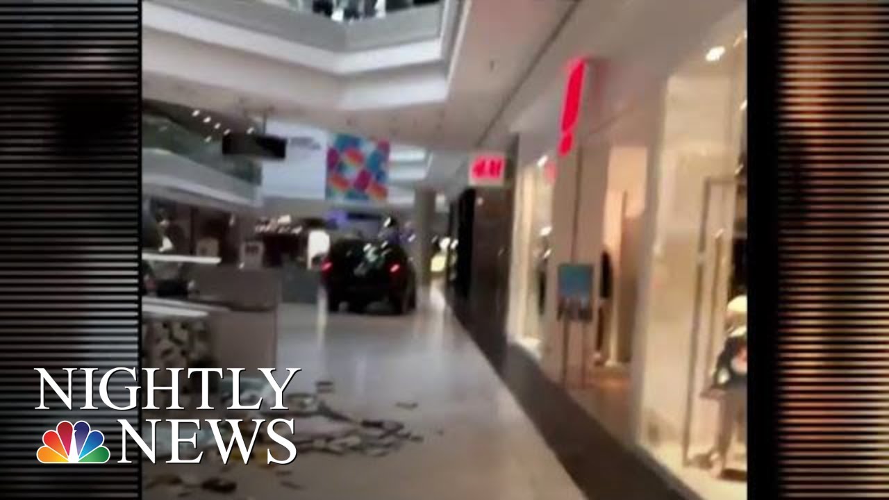 Man Drives SUV Through Main Hallway Of Chicago Suburb Shopping Mall | NBC Nightly News