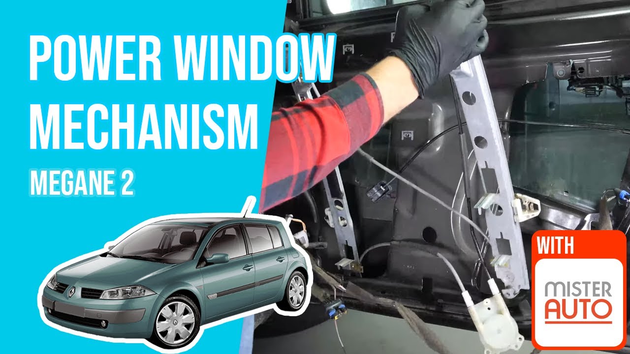How to replace the power window mechanism Megane mk2 🚗