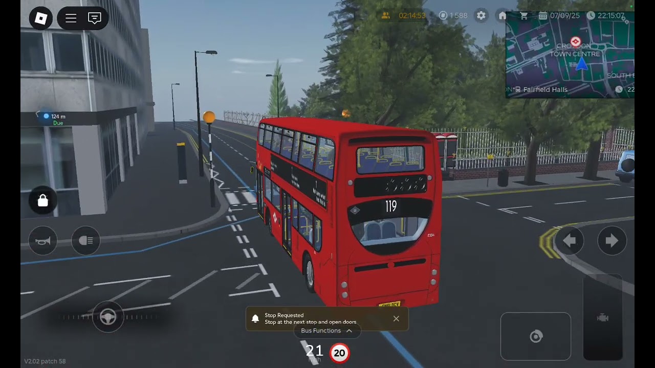 Croydon: Bus route 119 visual [South Croydon, South End to Shirley] 