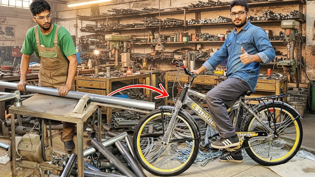 How Bicycles Are Manufactured- Mass Production Process 