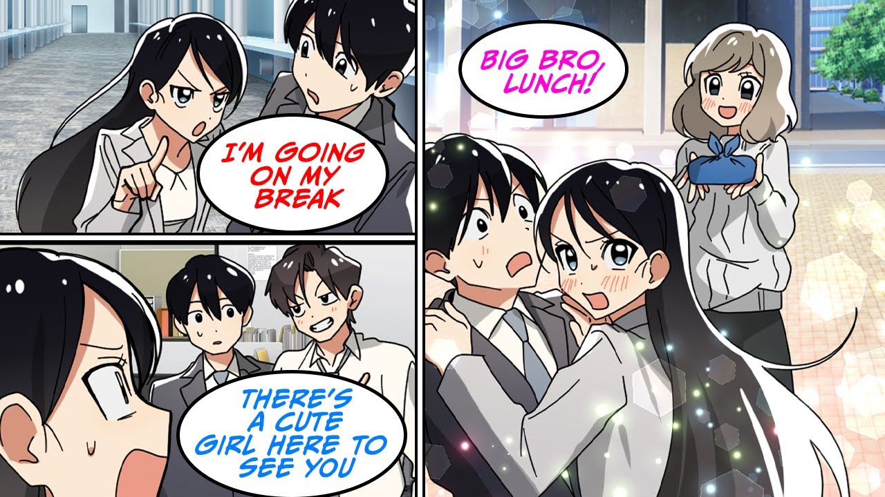[Manga Dub] When my strict boss who's only tough on me ran into my cross-dressing brother.. [RomCom]