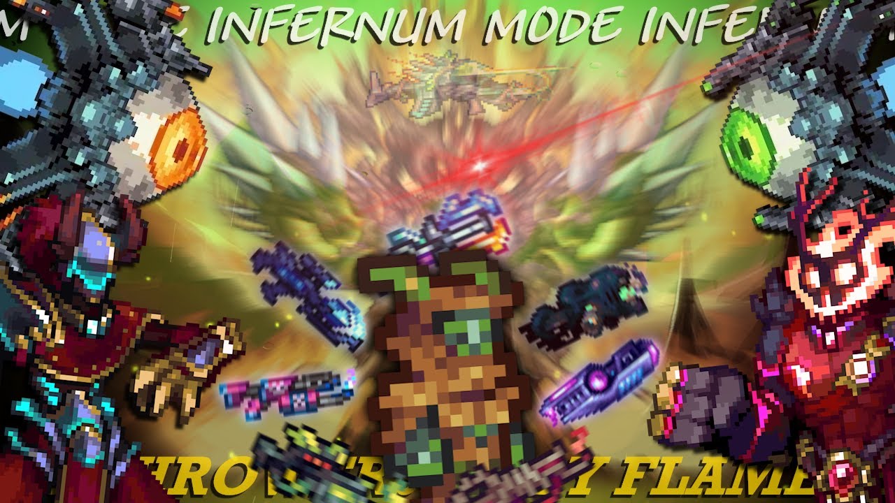 Can You Beat Terraria CALAMITY INFERNUM With ONLY FLAMETHROWERS?