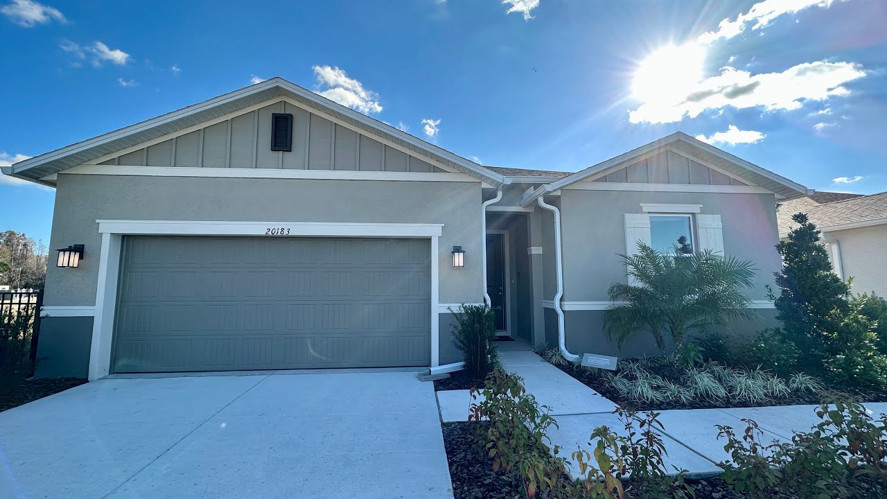 Tour KB Home 1989 Floor Plan For Sale in Land O Lakes Florida Riverstone Community - 4 Bed 2 Bath