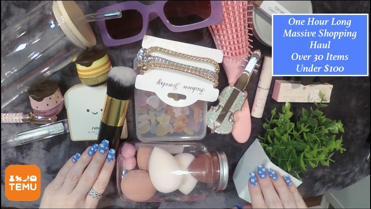 ASMR Gum Chewing Whispered Ramble | Amazing Deals Review From Temu | 30+ items under $100