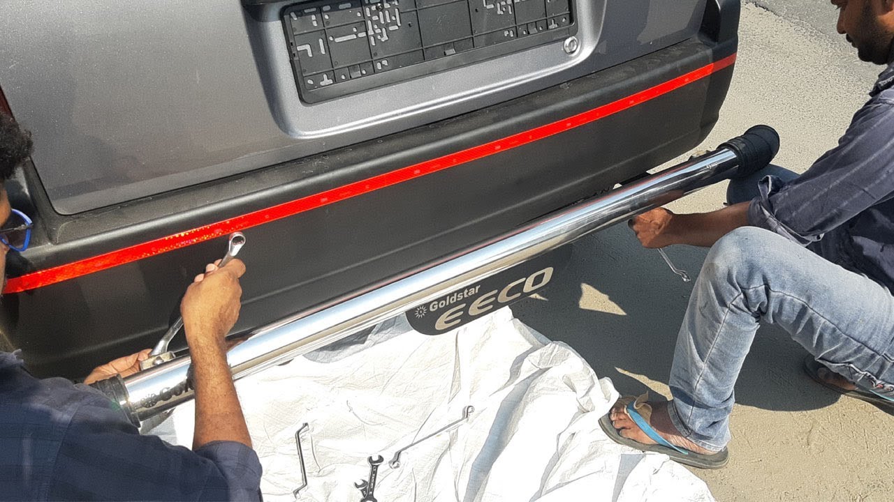 Car Rear Bumper Guard Installation Video | DIY | Car Rear Bumper Guard Fitting | Tamil4U