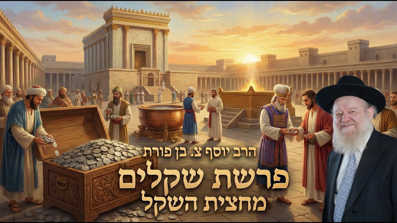 פרשת שקלים בשכר צדקה של הסבים מגיע לנכדים | הרב יוסף צ. בן פורת - תשפ