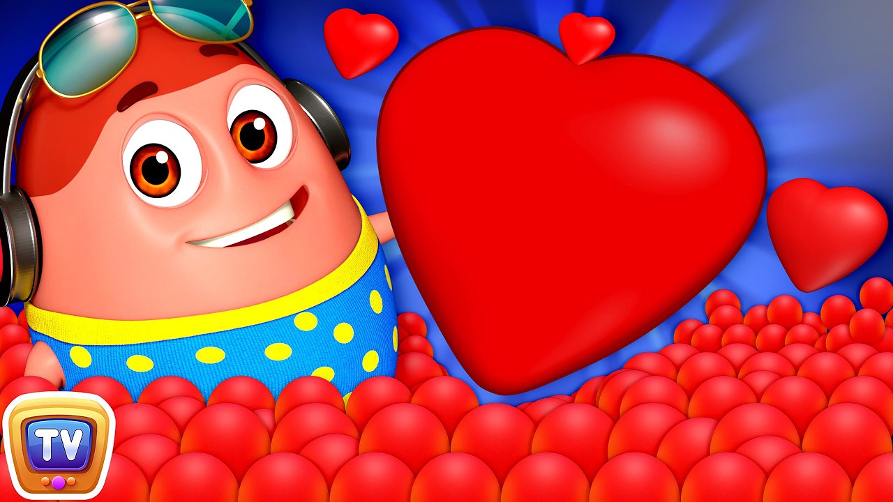 Learn Red Color with Surprise Eggs Ball Pit Show + More Funzone Songs for Kids - ChuChu TV