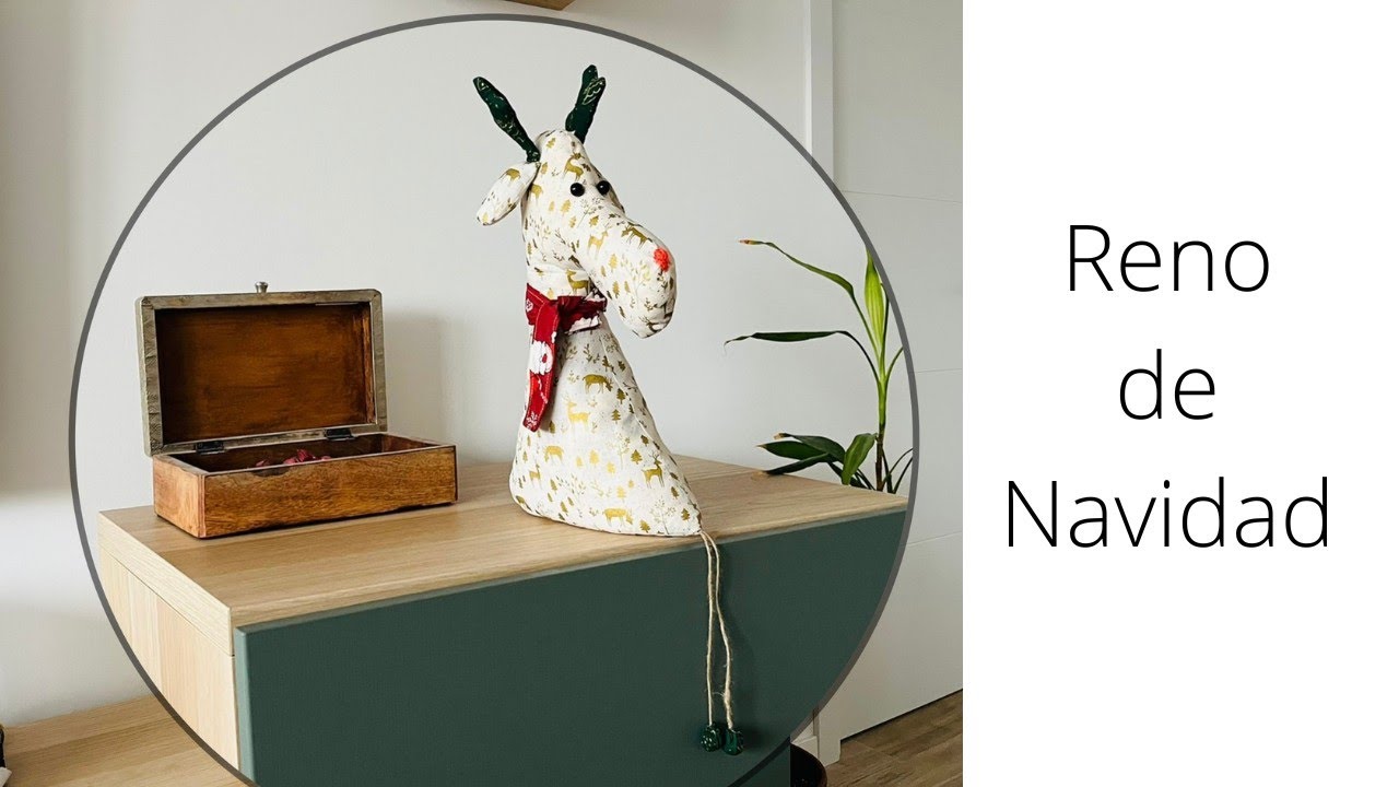 Reno de Navidad de tela/ Fabric Christmas Reindeer DIY