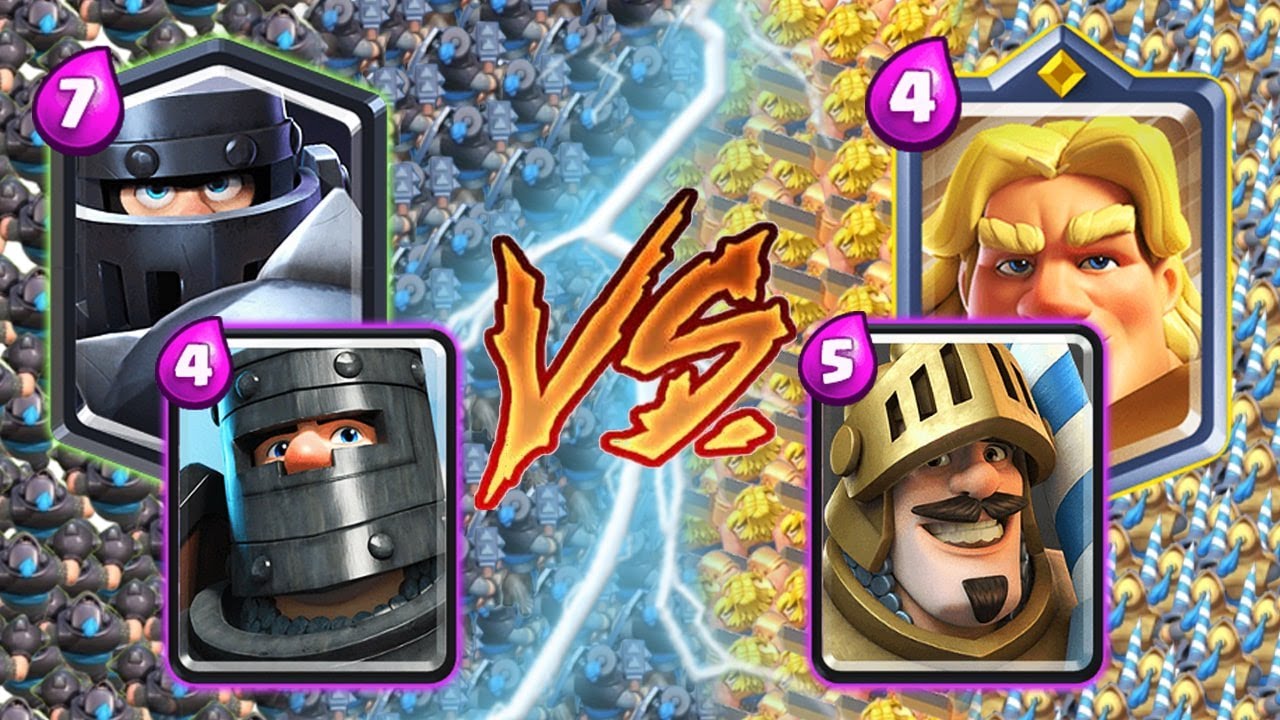 MEGA KNIGHT + DARK PRINCE 🆚 GOLDEN KNIGHT + PRINCE