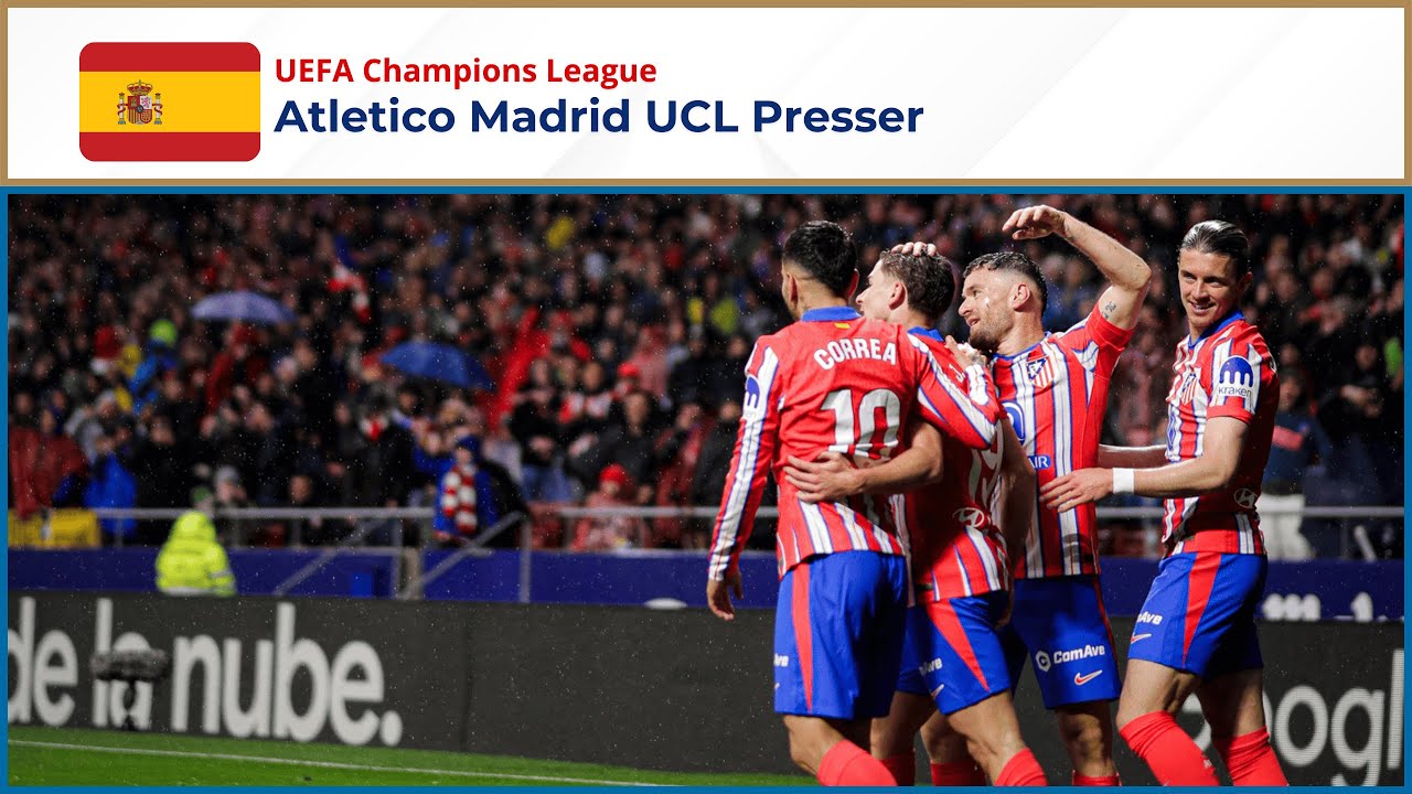 LIVE: Atletico Madrid Presser | Simeone & Player | UCL Preview