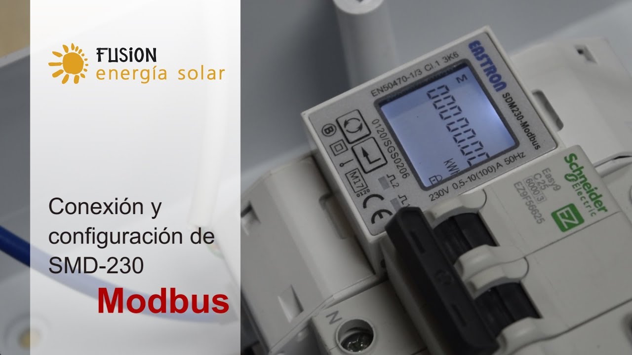 Conexión y configuración del SMD230 Modbus medidor para Inversores Monofásicos de Kostal