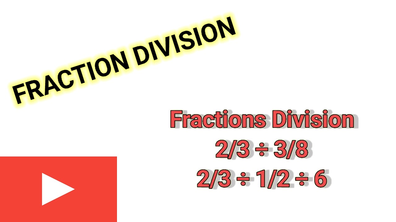 Fraction division l division of fraction l fraction operation l @Swamithemaster