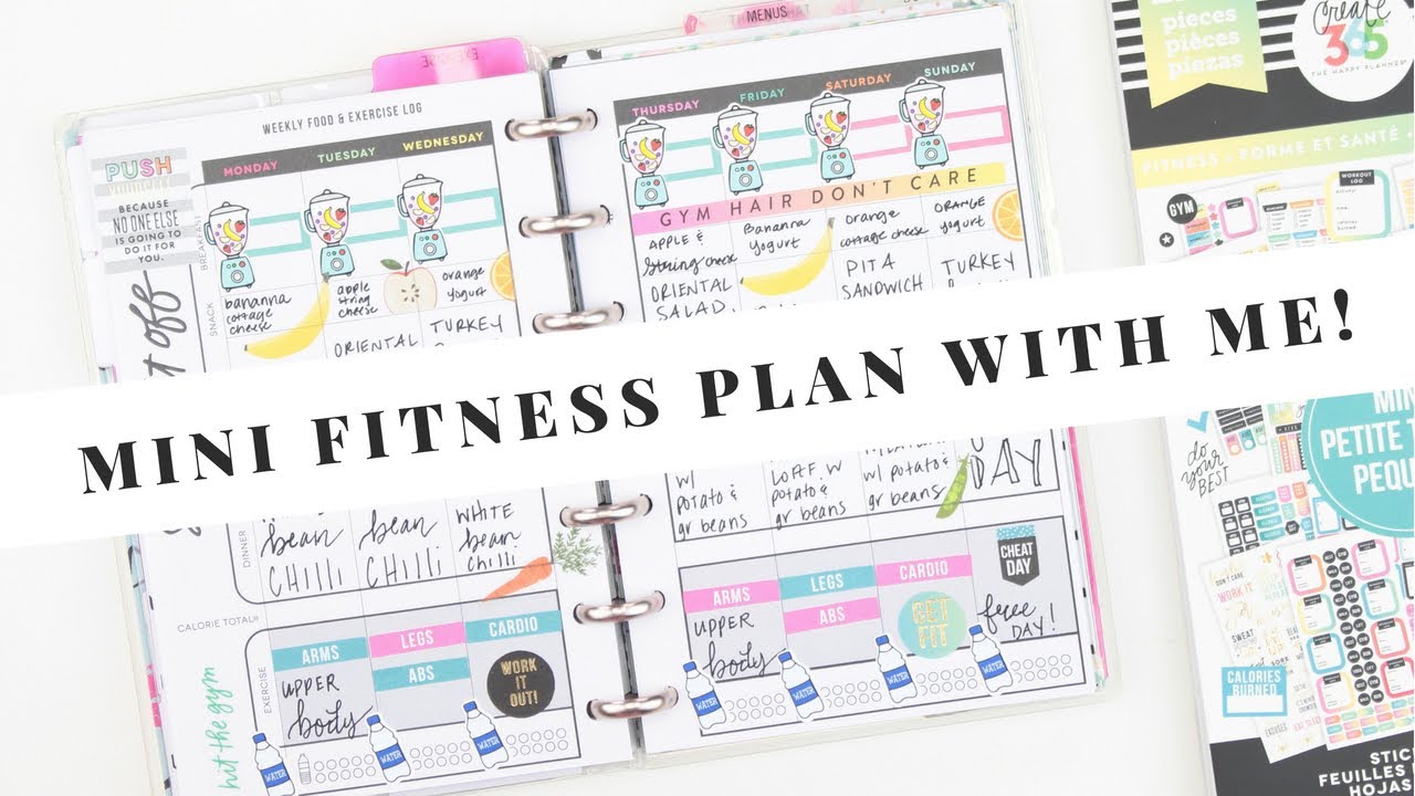 MINI Fitness Happy Planner Plan With Me! | At Home With Quita
