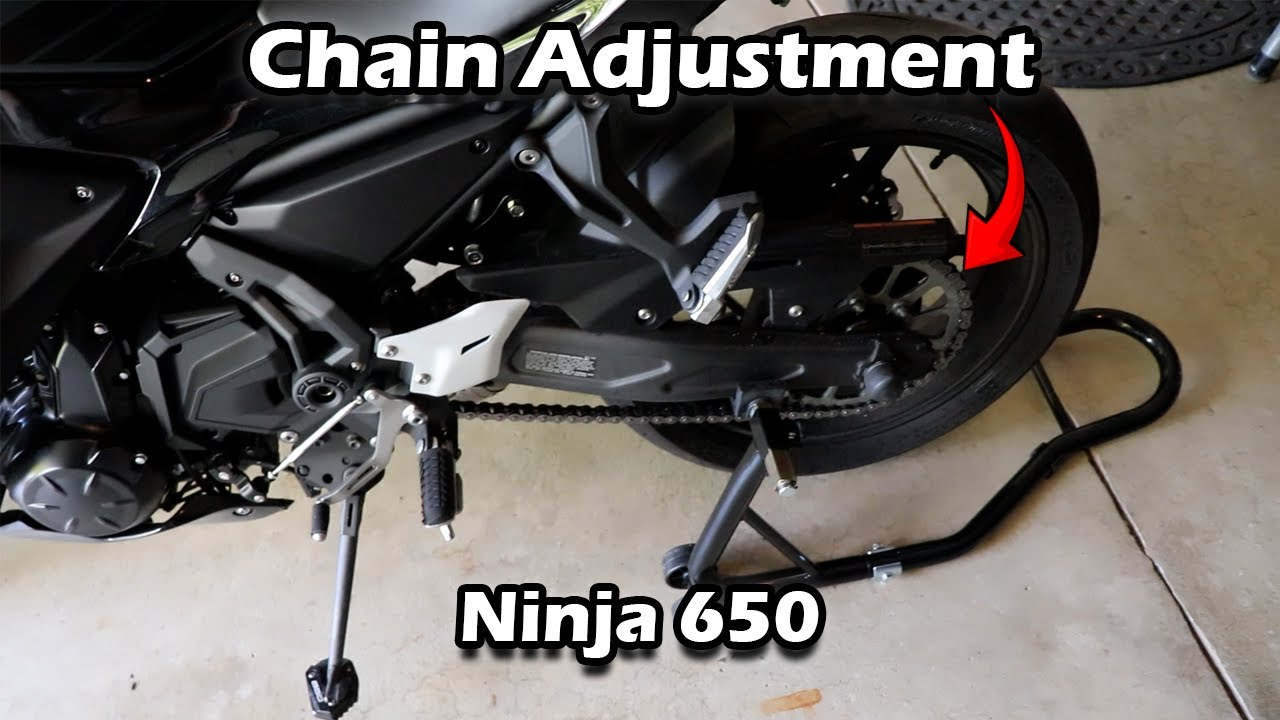 How To Tighten, Clean, And Lube Your Chain On A Ninja 650