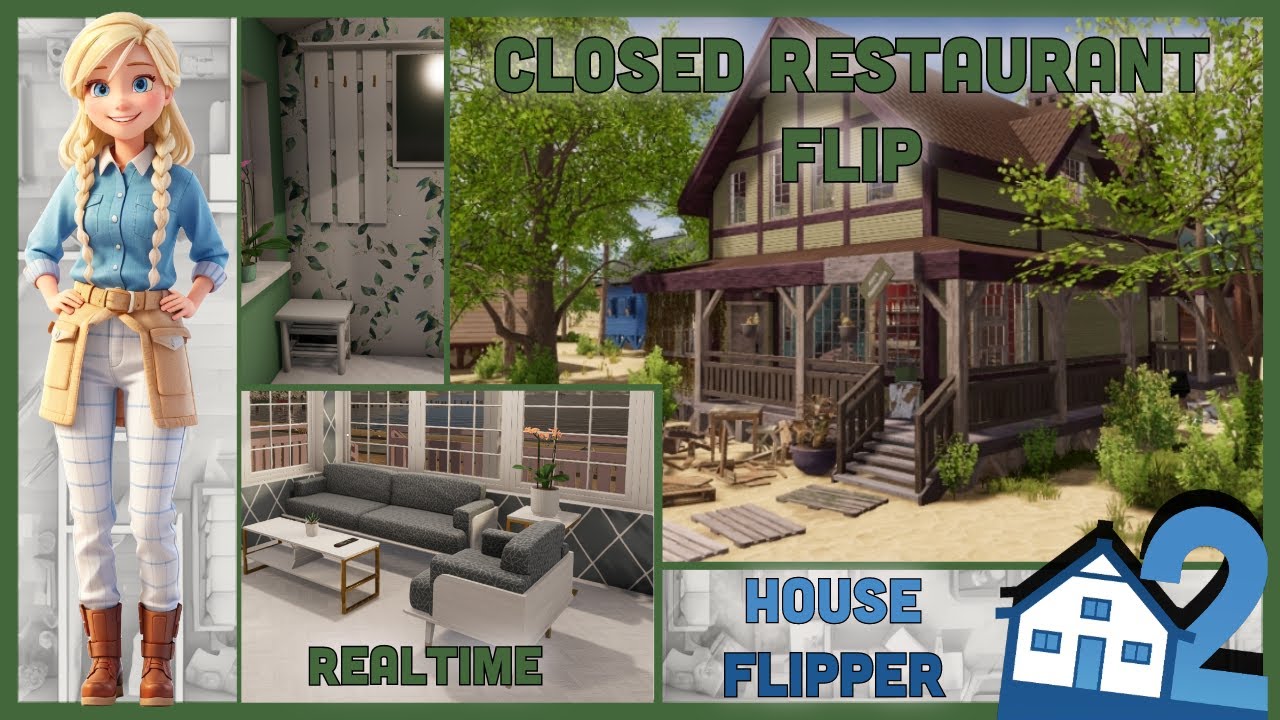 Closed Restaurant , Realtime, House Flip, House Flipper 2