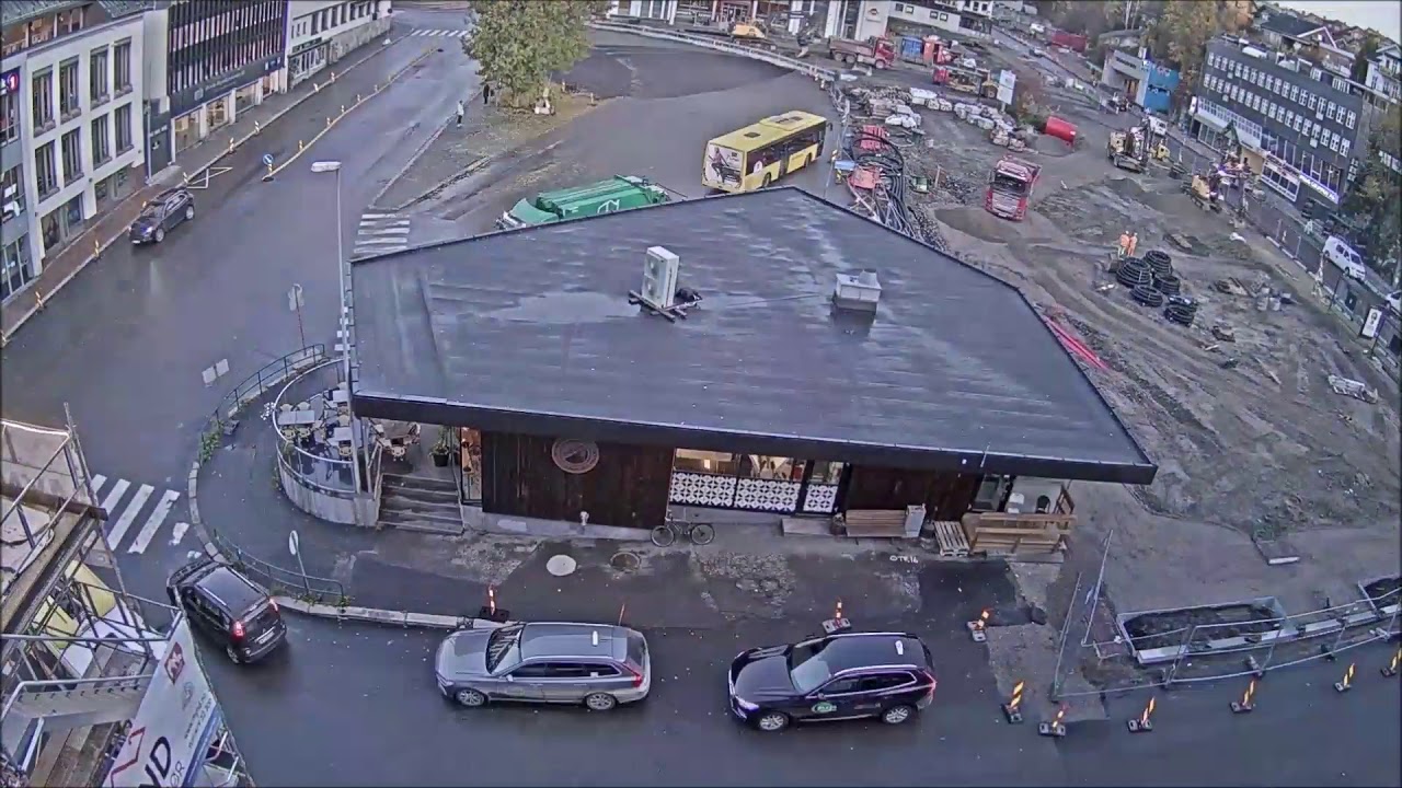 Timelapse-video: Landmannstorget i Skien