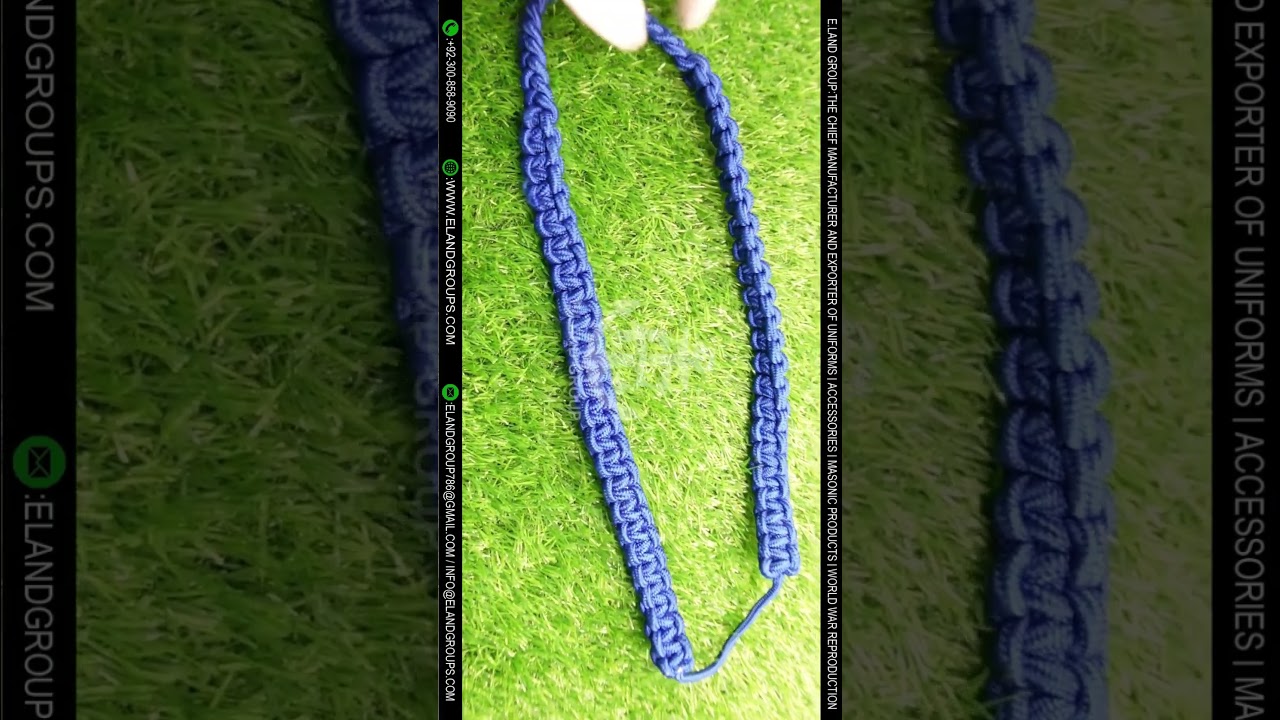 Shoulder Cord (Royal/Ultra Blue), Box Shoulder Cord (Button Loop), Military Shoulder Cord Supplier
