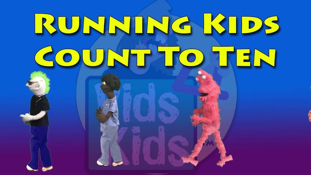 Vids4Kids.tv - Бег Дети сосчитать до десяти в прямом и обратном