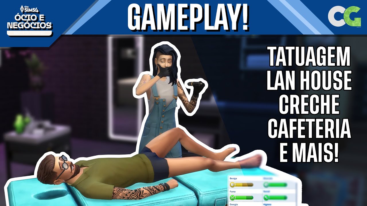 Tatuagens, Lan House e Creches - The Sims 4 Ócios e Negócios