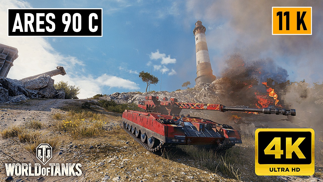 116 SHOTS… 11,099 DMG! | Ares 90 C | Cliff | WoT