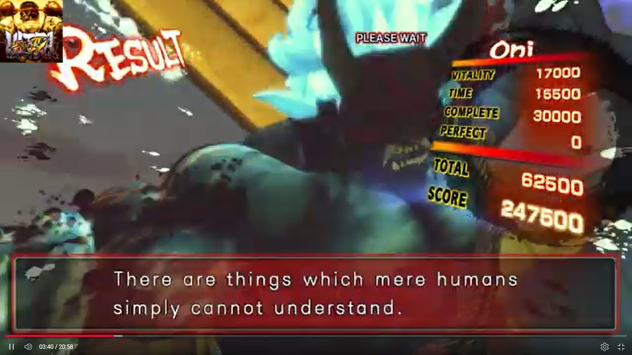 ULTRA STREET FIGHTER IV Oni Arcade Mode IV