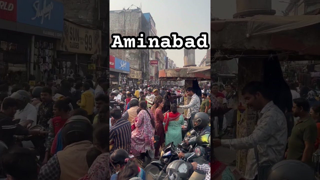 Aminabaad Most crowded place in Lucknow #trending #lucknow #aminabad #travel