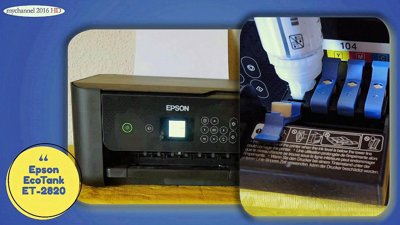 Epson EcoTank ET 2820 Tintenstrahldrucker Extrem kostengünstiges Drucken